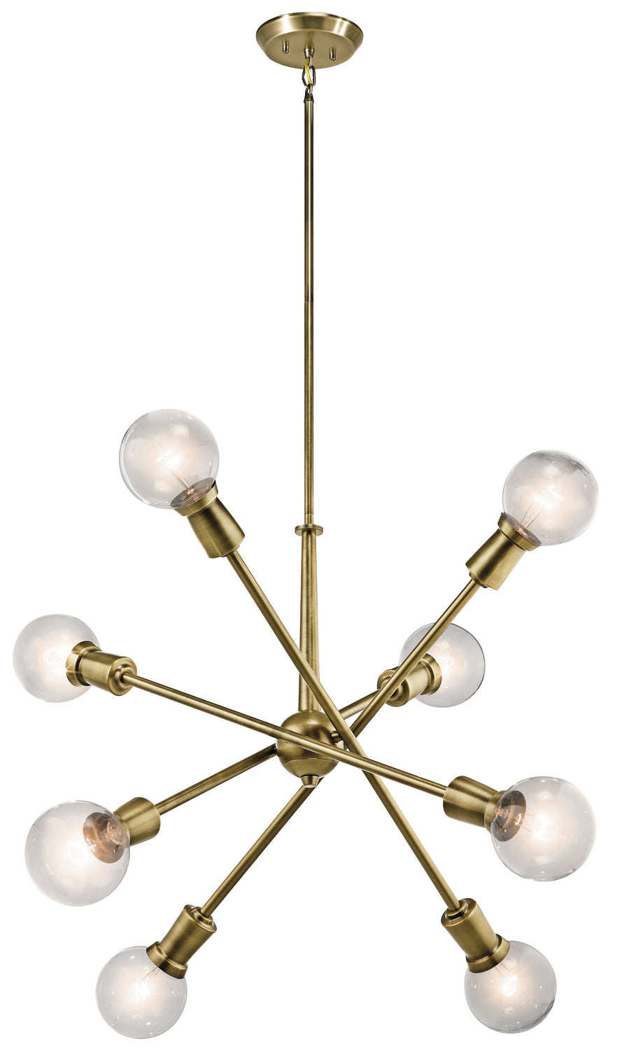 Kichler Canada - 43118NBR - Eight Light Chandelier - Armstrong - Natural Brass