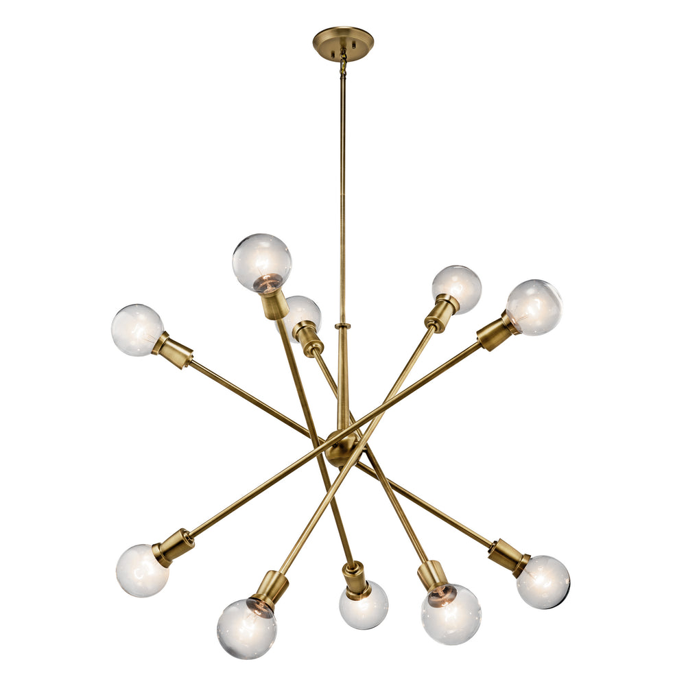 Kichler Canada - 43119NBR - Ten Light Chandelier - Armstrong - Natural Brass