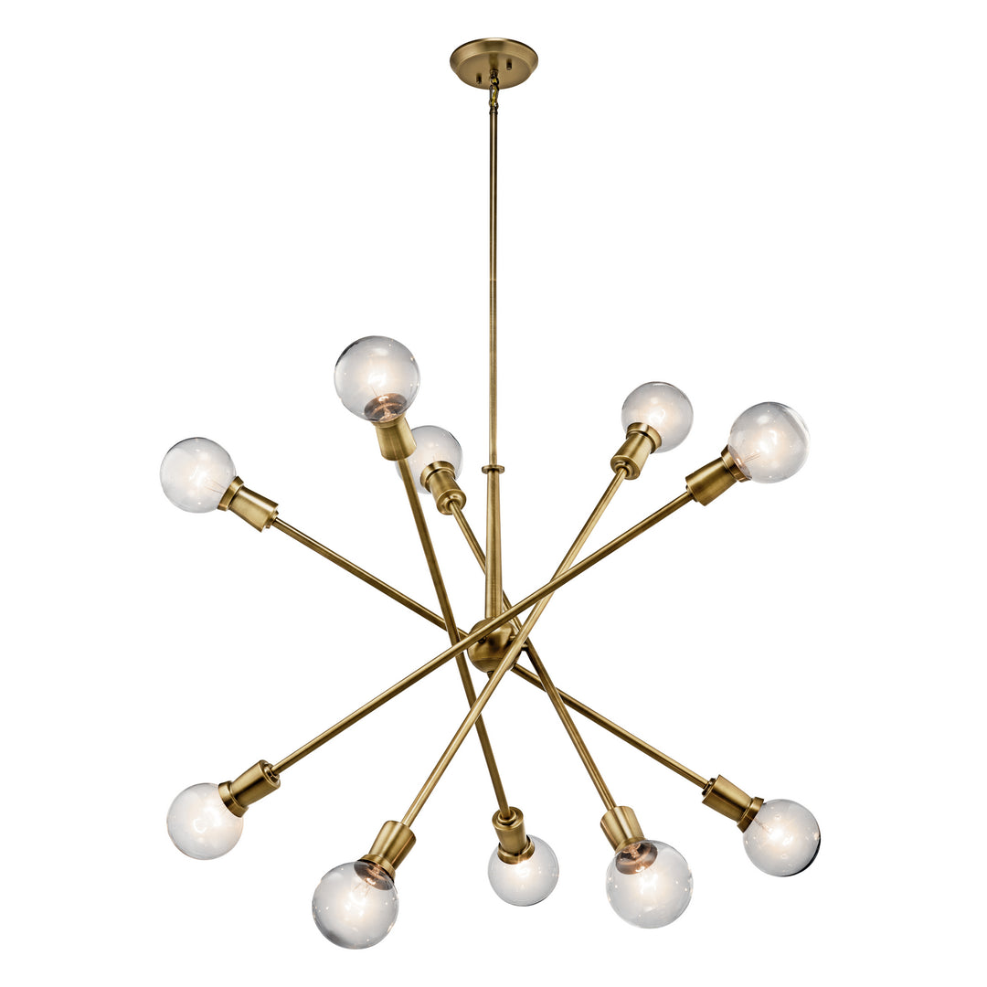 Kichler Canada - 43119NBR - Ten Light Chandelier - Armstrong - Natural Brass