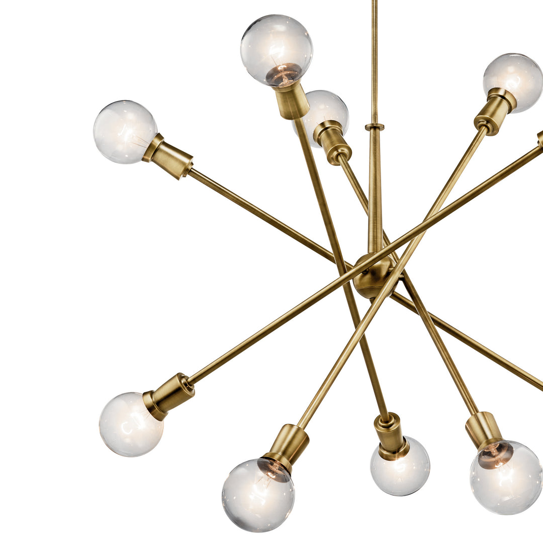 Kichler Canada - 43119NBR - Ten Light Chandelier - Armstrong - Natural Brass