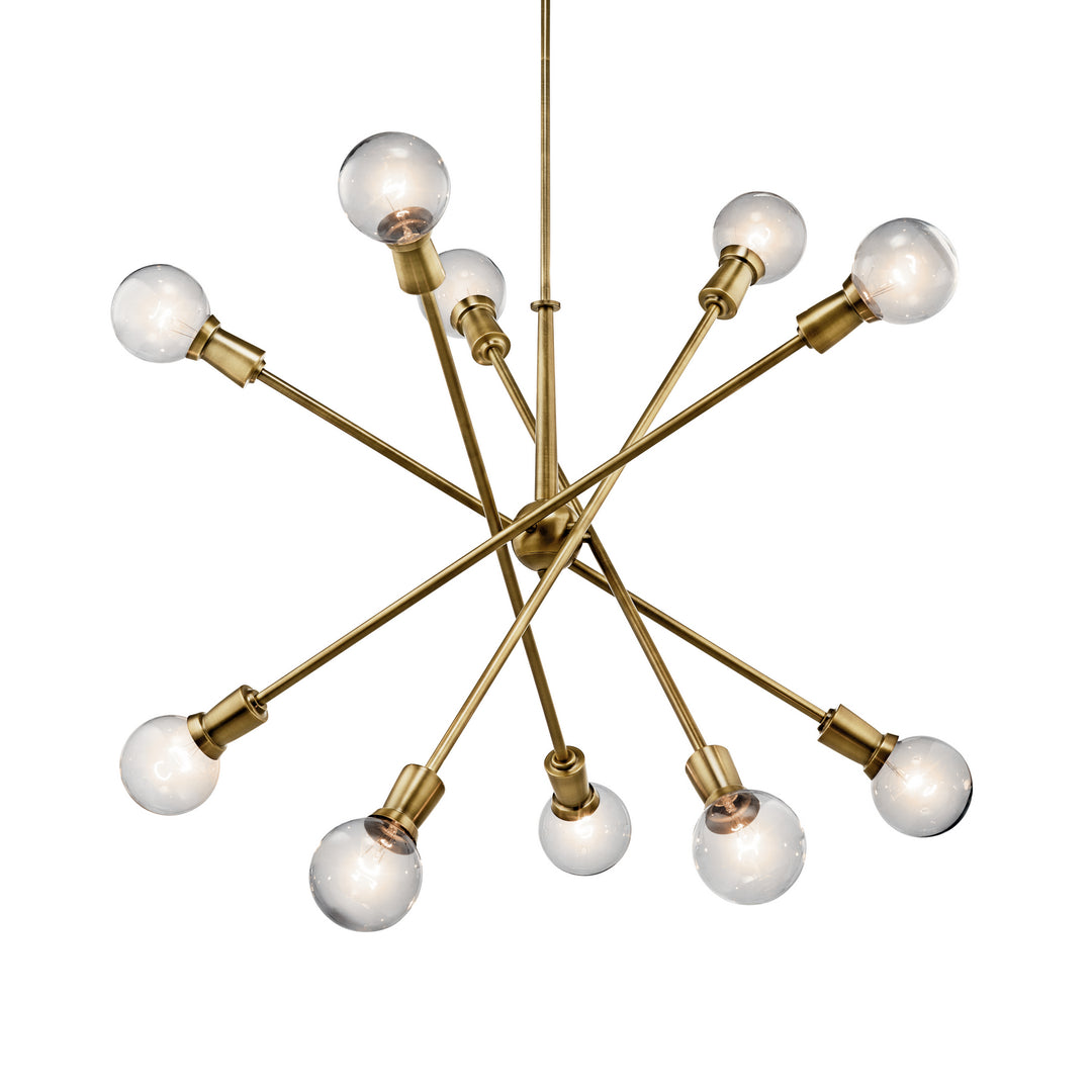Kichler Canada - 43119NBR - Ten Light Chandelier - Armstrong - Natural Brass