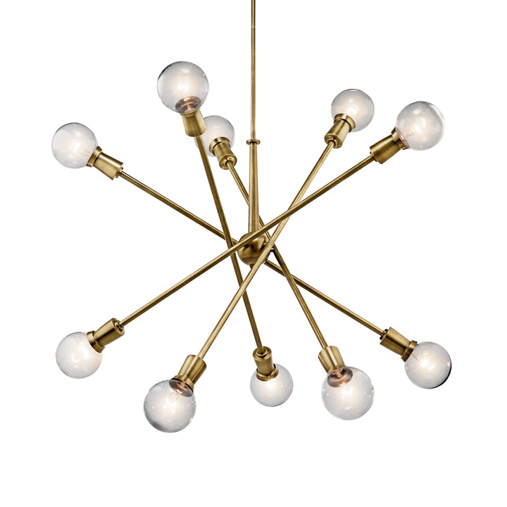 Kichler Canada - 43119NBR - Ten Light Chandelier - Armstrong - Natural Brass