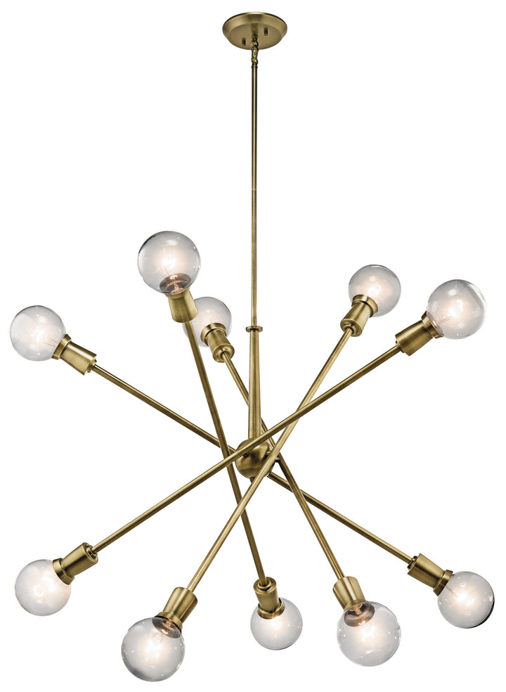 Kichler Canada - 43119NBR - Ten Light Chandelier - Armstrong - Natural Brass