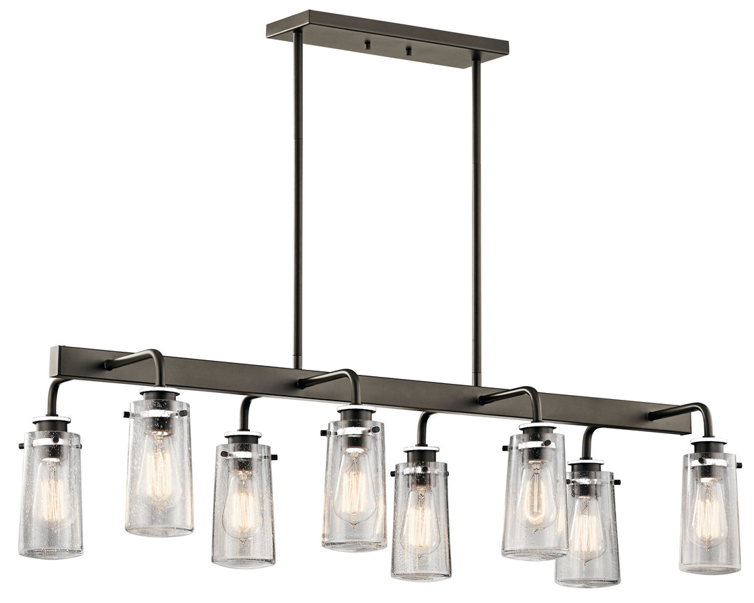 Kichler Canada - 43457OZ - Eight Light Linear Chandelier - Braelyn - Olde Bronze