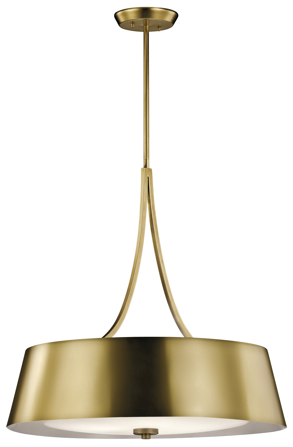 Kichler Canada - 43742NBR - Four Light Chandelier - Maclain - Natural Brass