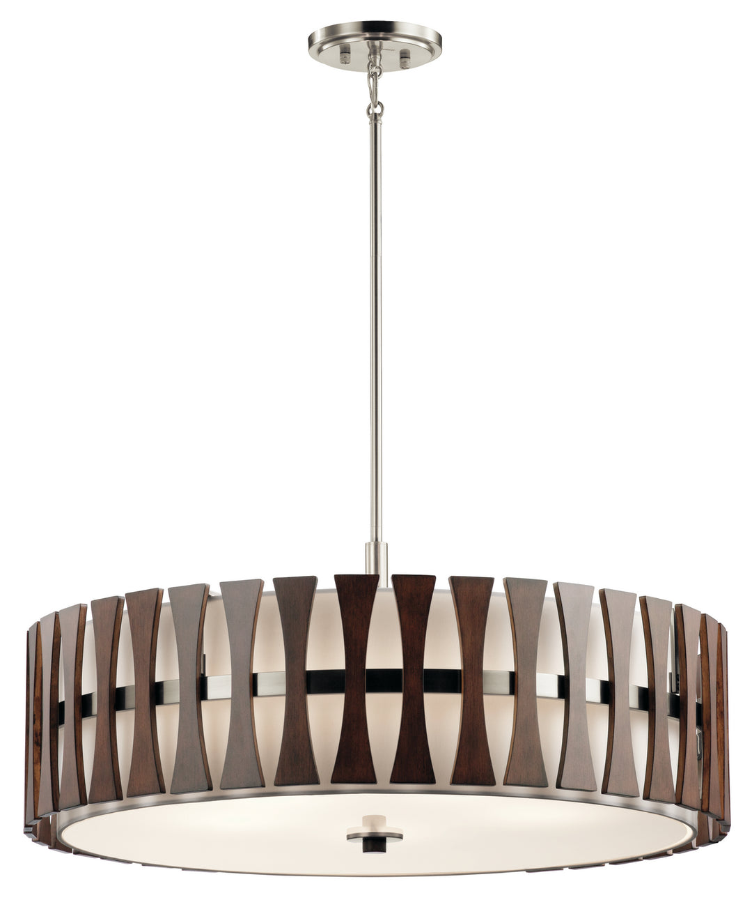 Kichler Canada - 43754AUB - Five Light Pendant/Semi Flush - Cirus - Auburn Stained