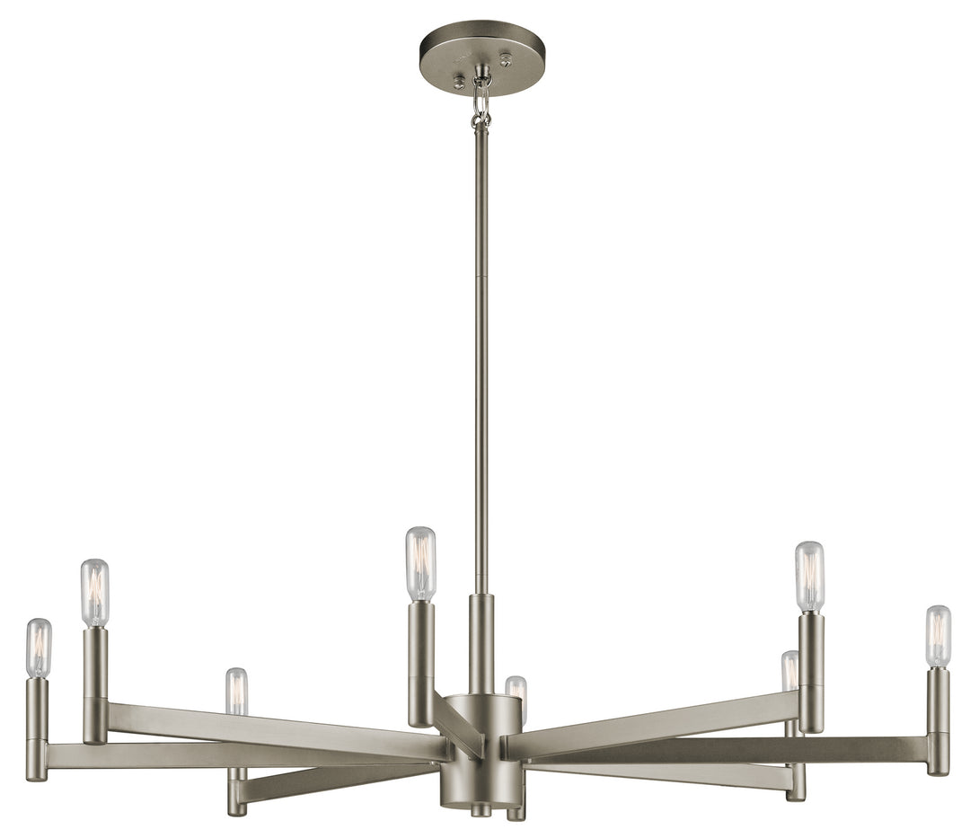 Kichler Canada - 43857SN - Eight Light Chandelier - Erzo - Satin Nickel