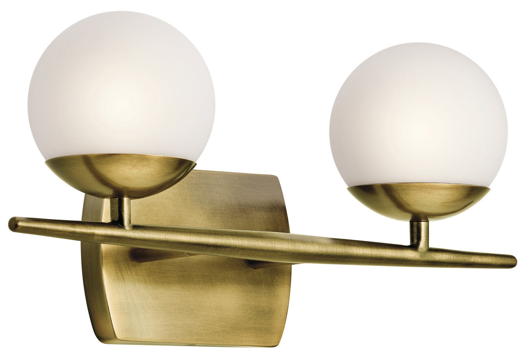 Kichler Canada - 45581NBR - Two Light Bath - Jasper - Natural Brass