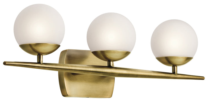 Kichler Canada - 45582NBR - Three Light Bath - Jasper - Natural Brass