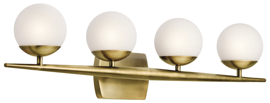 Kichler Canada - 45583NBR - Four Light Bath - Jasper - Natural Brass