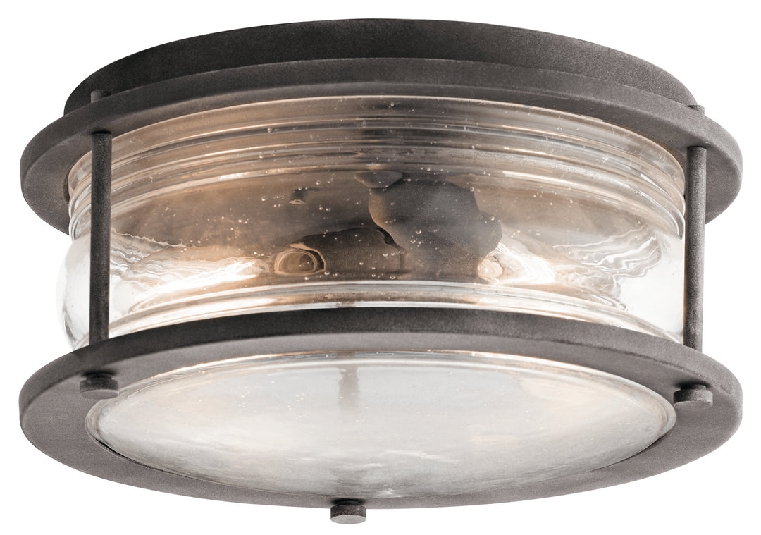 Kichler Canada - 49669WZC - Two Light Outdoor Ceiling Mount - Ashland Bay - Weathered Zinc