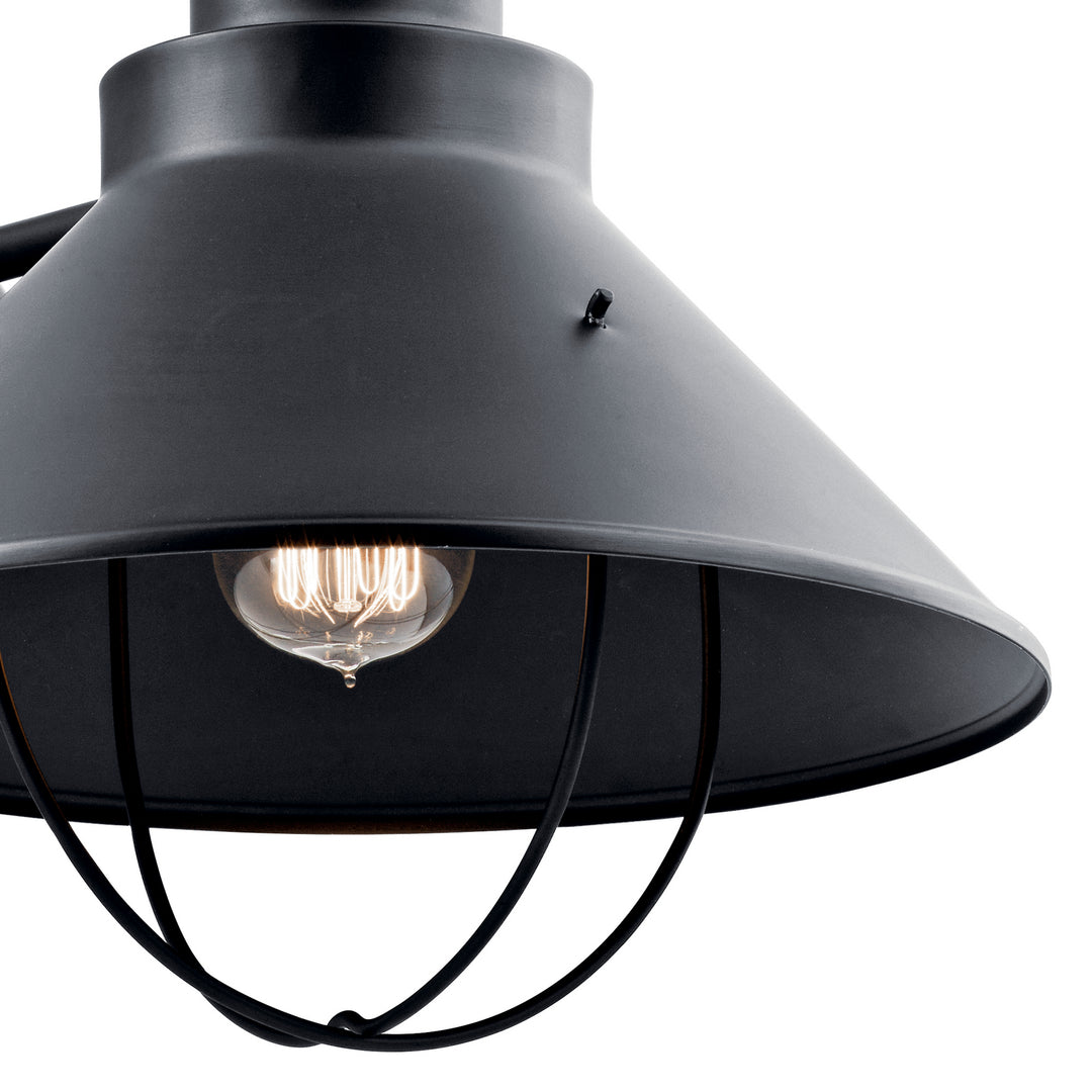 Kichler Canada - 9142BK - One Light Outdoor Wall Mount - Seaside - Black