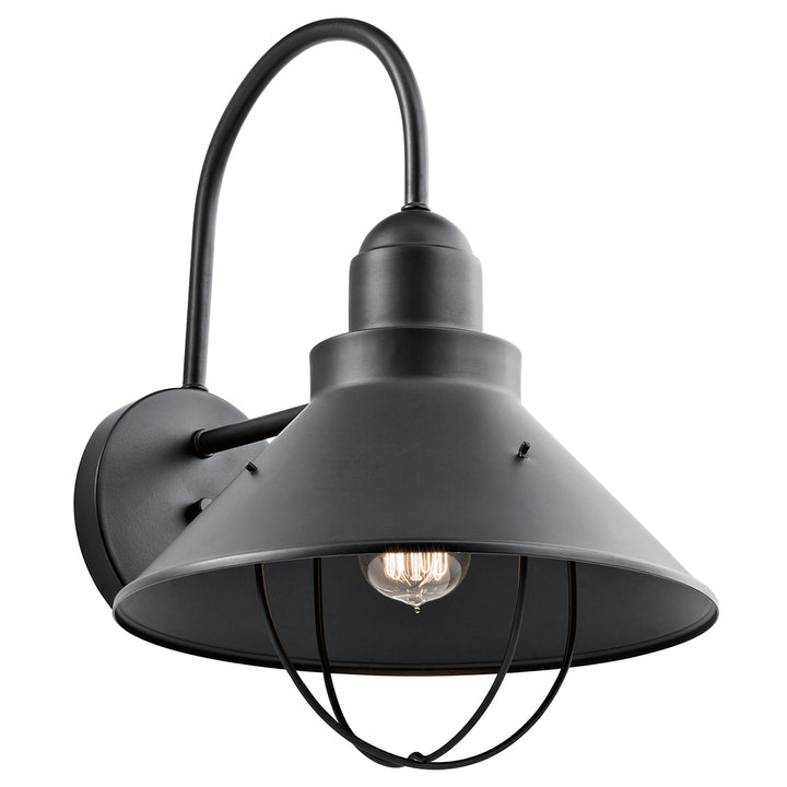 Kichler Canada - 9142BK - One Light Outdoor Wall Mount - Seaside - Black