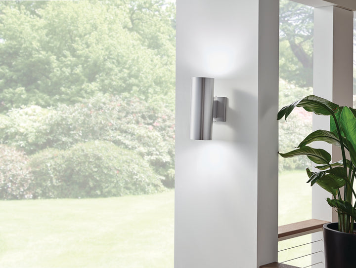 Kichler Canada - 9244BA - Two Light Outdoor Wall Mount - Brushed Aluminum