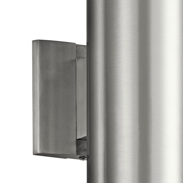 Kichler Canada - 9244BA - Two Light Outdoor Wall Mount - Brushed Aluminum