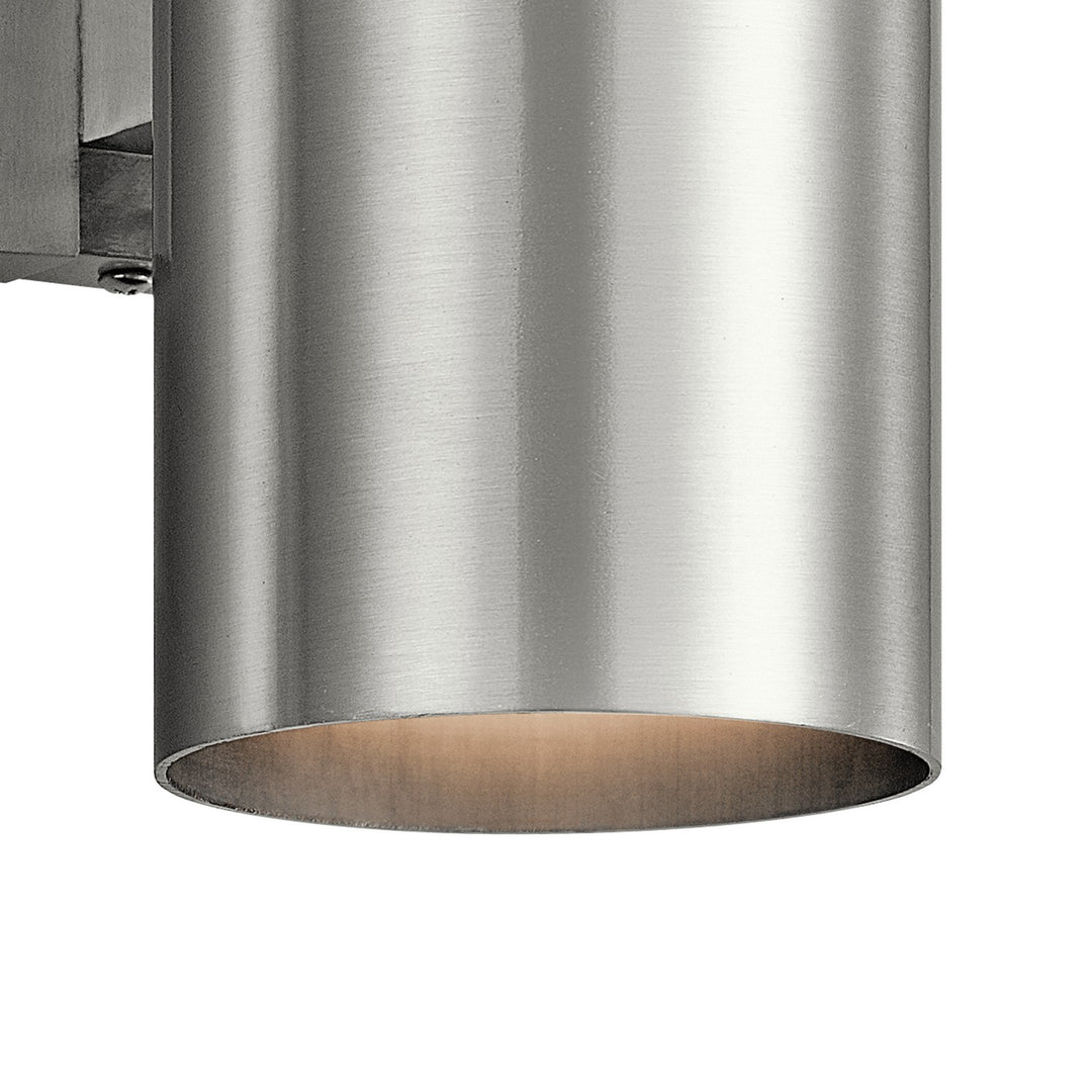 Kichler Canada - 9244BA - Two Light Outdoor Wall Mount - Brushed Aluminum