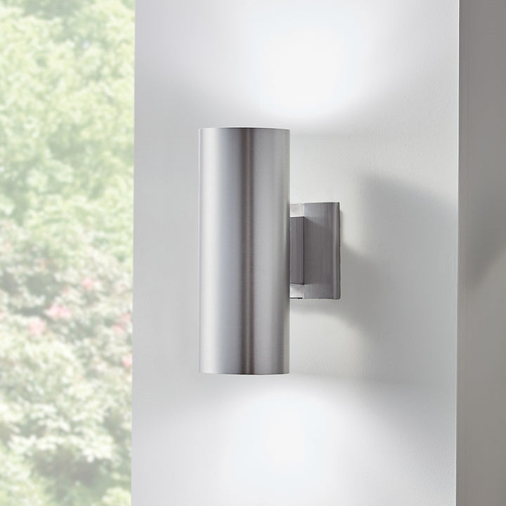 Kichler Canada - 9244BA - Two Light Outdoor Wall Mount - Brushed Aluminum
