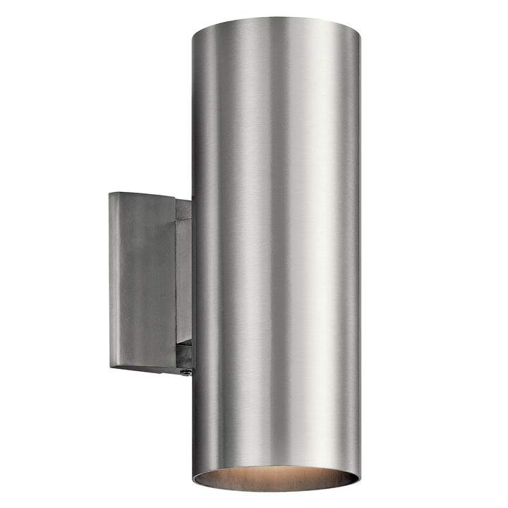 Kichler Canada - 9244BA - Two Light Outdoor Wall Mount - Brushed Aluminum