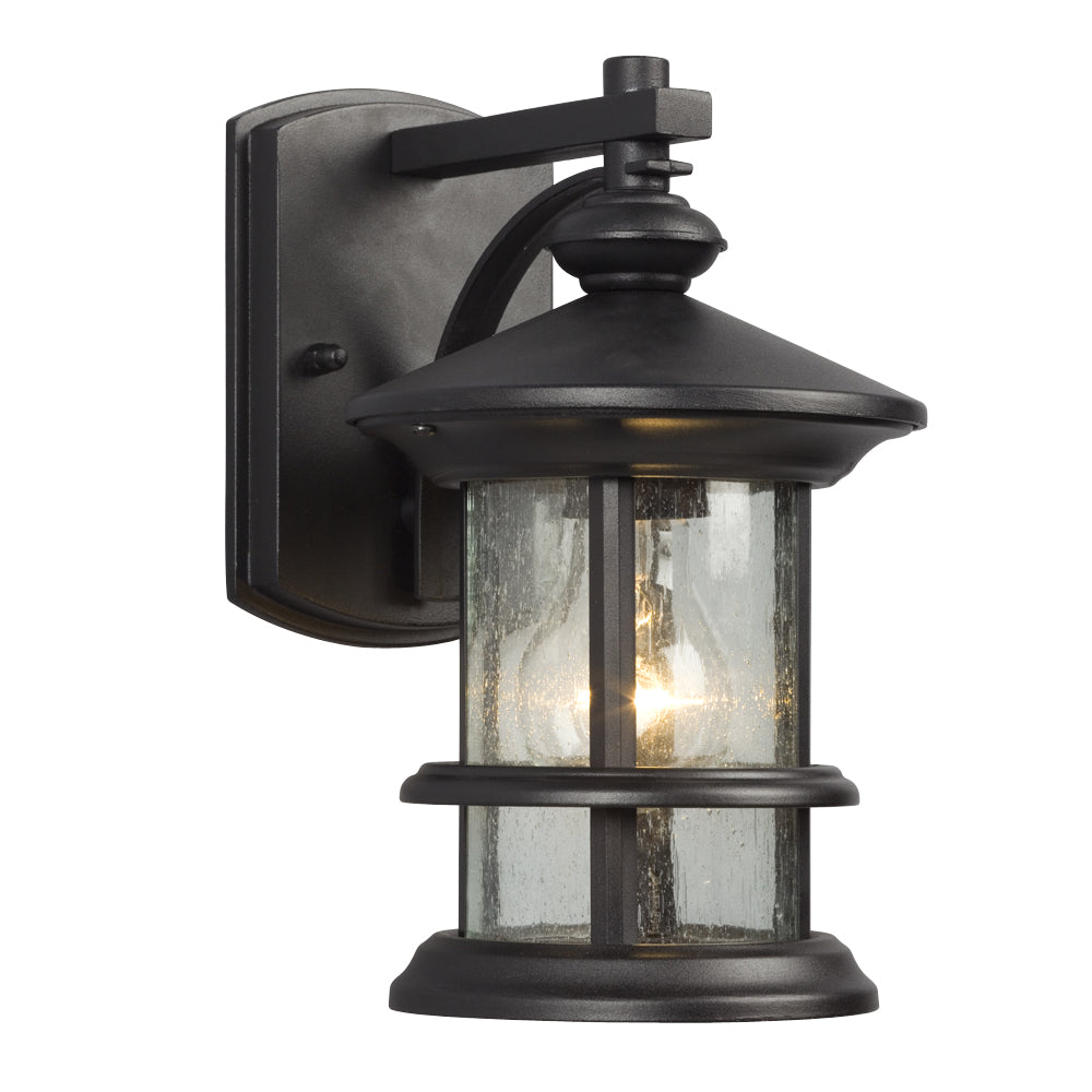 One Light Outdoor Wall Mount Lantern in Black - available from The Lighting Shoppe, trusted by Canadian homeowners