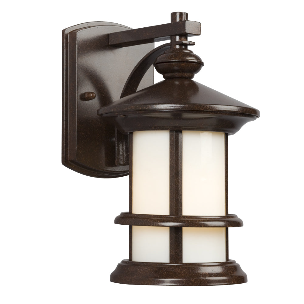 One Light Outdoor Wall Mount Lantern in Bronze - available from The Lighting Shoppe, trusted by Canadian homeowners