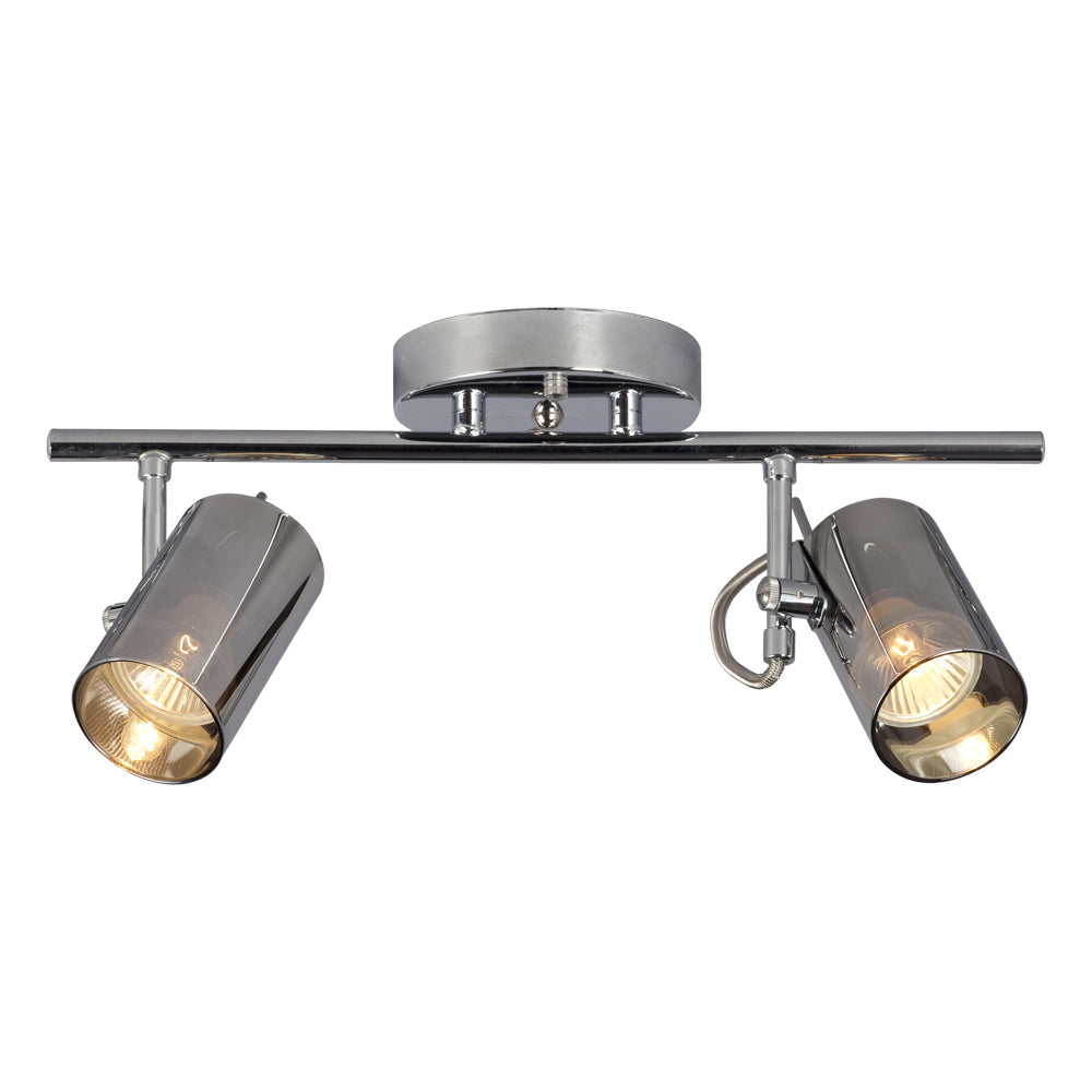 Jayden Two Light Track Light in Chrome - available from The Lighting Shoppe, trusted by Canadian homeowners