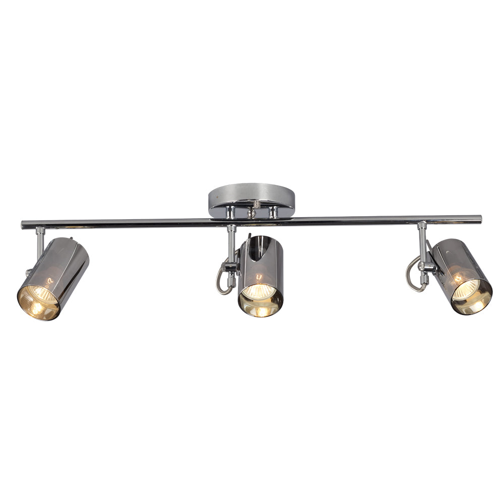 Jayden Three Light Track Light in Chrome - available from The Lighting Shoppe, trusted by Canadian homeowners