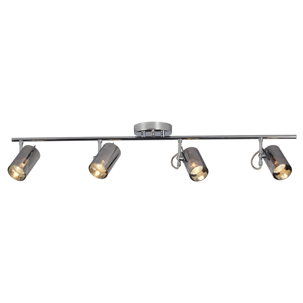 Jayden Four Light Track Light in Chrome - available from The Lighting Shoppe, trusted by Canadian homeowners