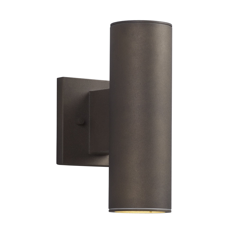 Two Light Outdoor LED Wall Fixture in Bronze - available from The Lighting Shoppe, trusted by Canadian homeowners