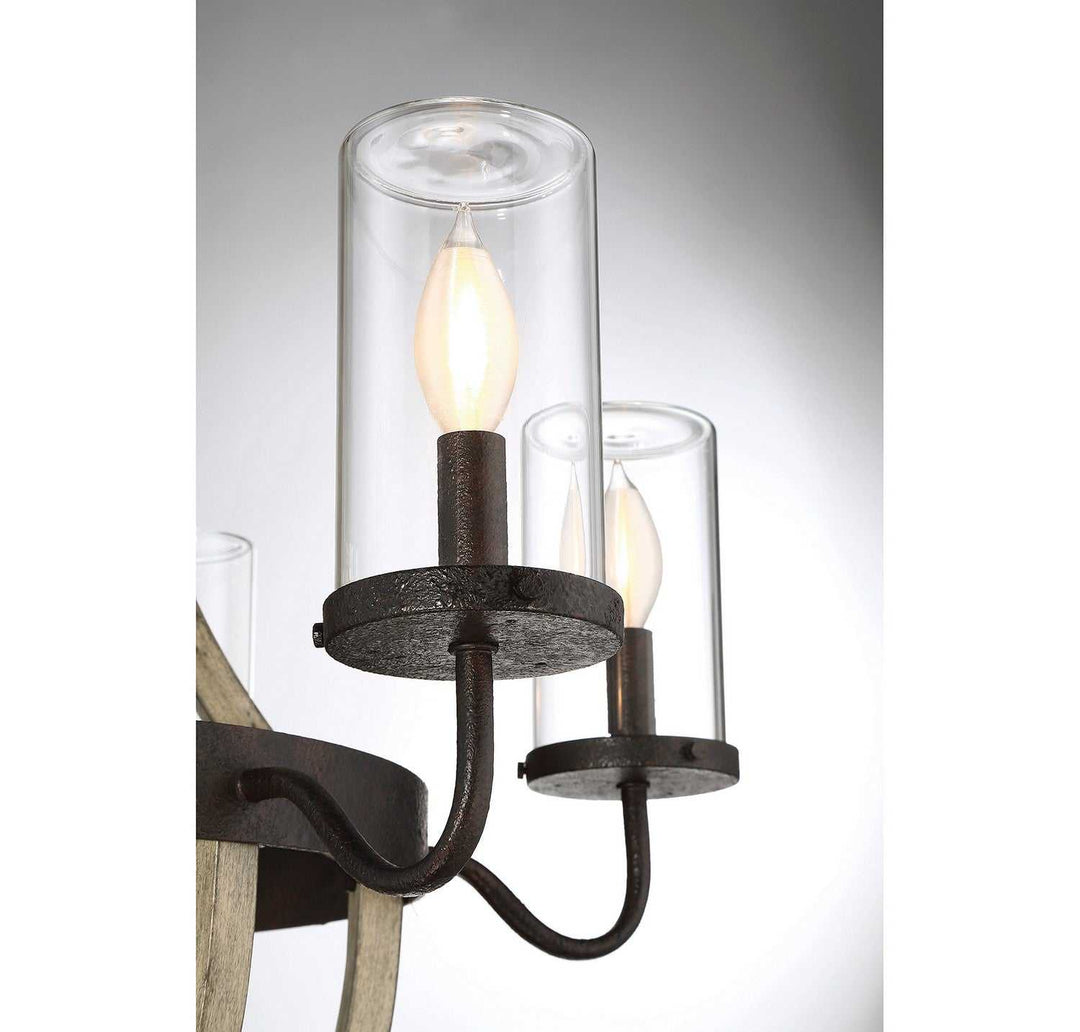 Savoy House - 1-2100-6-70 - Six Light Outdoor Chandelier - Eden - Weathervane