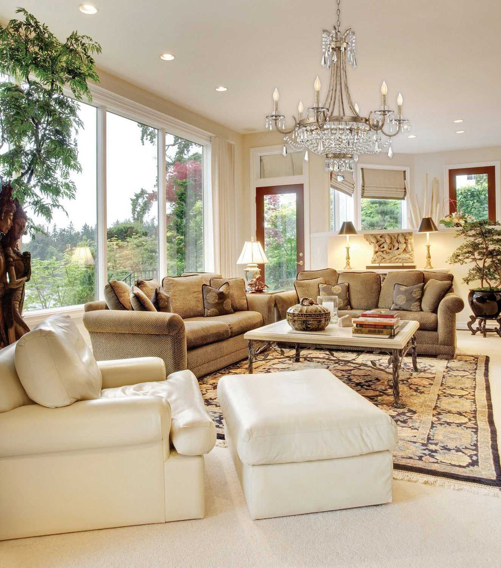 Claiborne Six Light Chandelier in Avalite Savoy House