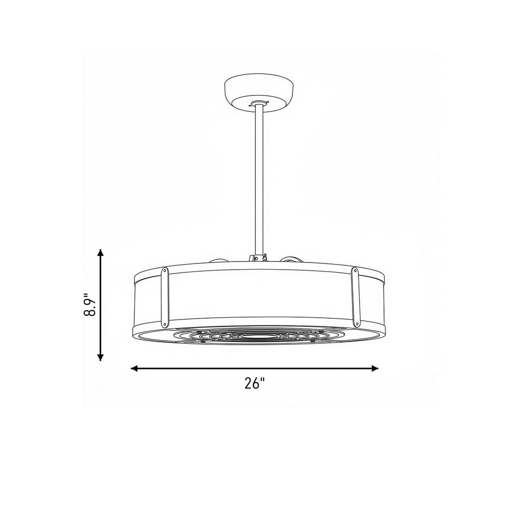 Savoy House - 26-335-FD-272 - LED Fan D'Lier - Vireo - Silver Dust