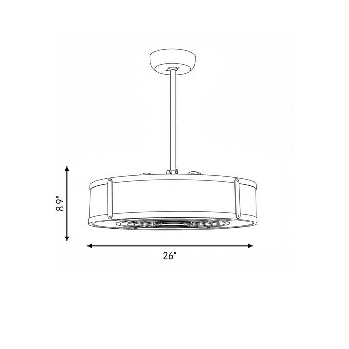 Savoy House - 26-335-FD-272 - LED Fan D'Lier - Vireo - Silver Dust