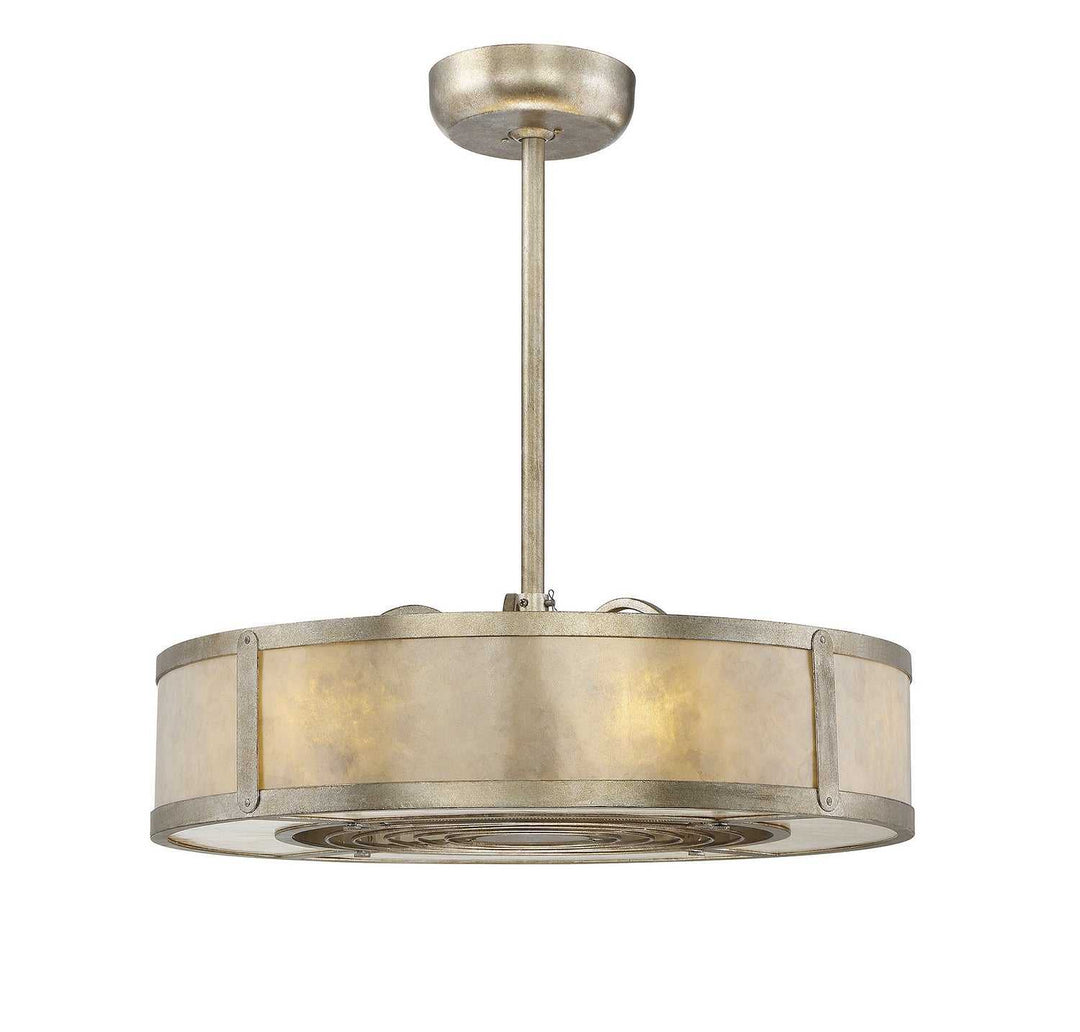 Vireo Six Light Fan D'lier in Silver Dust Savoy House