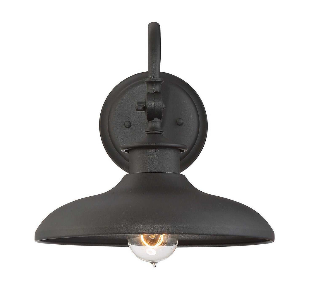 Raleigh One Light Wall Mount in Black Savoy House