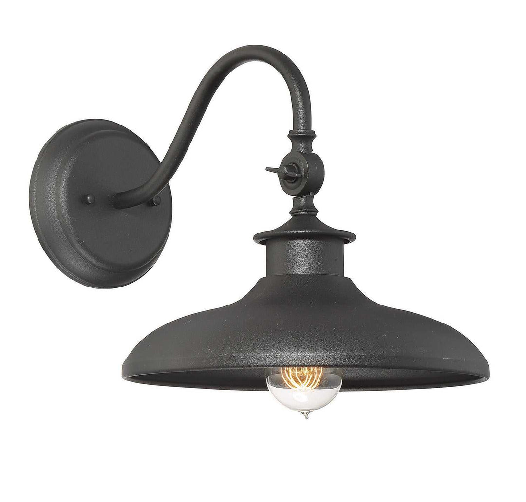 Raleigh One Light Wall Mount in Black Savoy House
