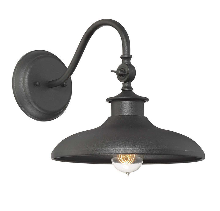 Raleigh One Light Wall Mount in Black Savoy House