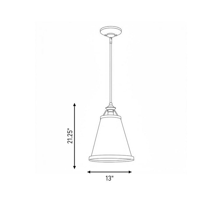Savoy House - 7-130-1-63 - One Light Pendant - Ashmont - Warm Brass Lustre