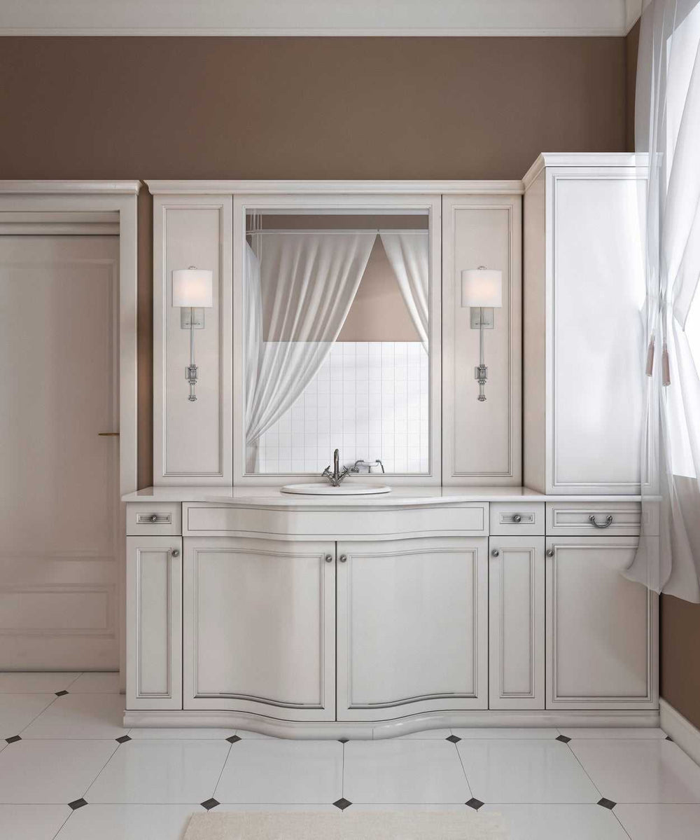 Devon One Light Wall Sconce in Satin Nickel Savoy House