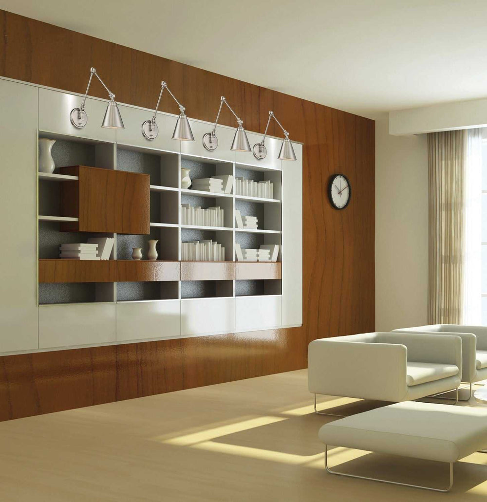 Morland One Light Wall Sconce in Polished Nickel Savoy House