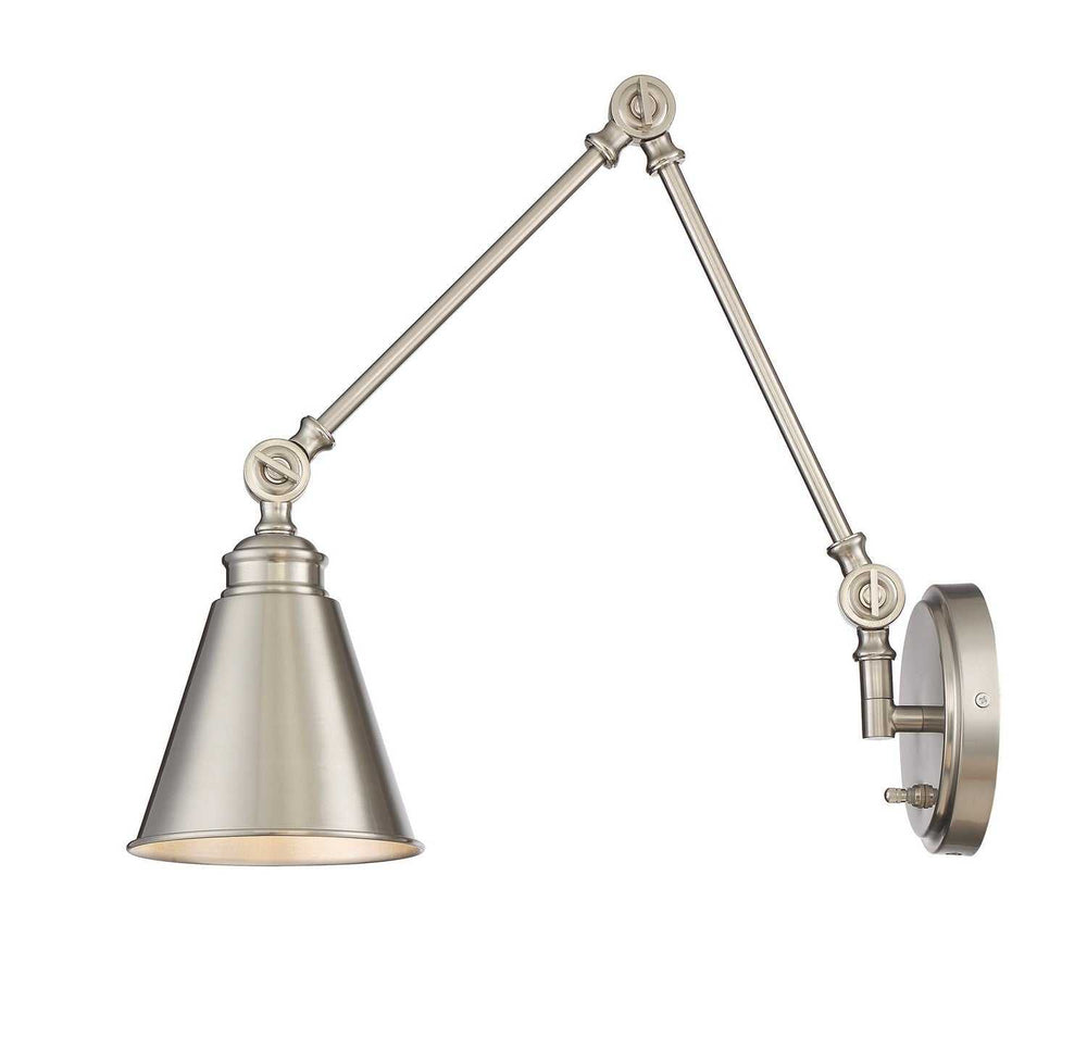 Morland One Light Wall Sconce in Satin Nickel Savoy House