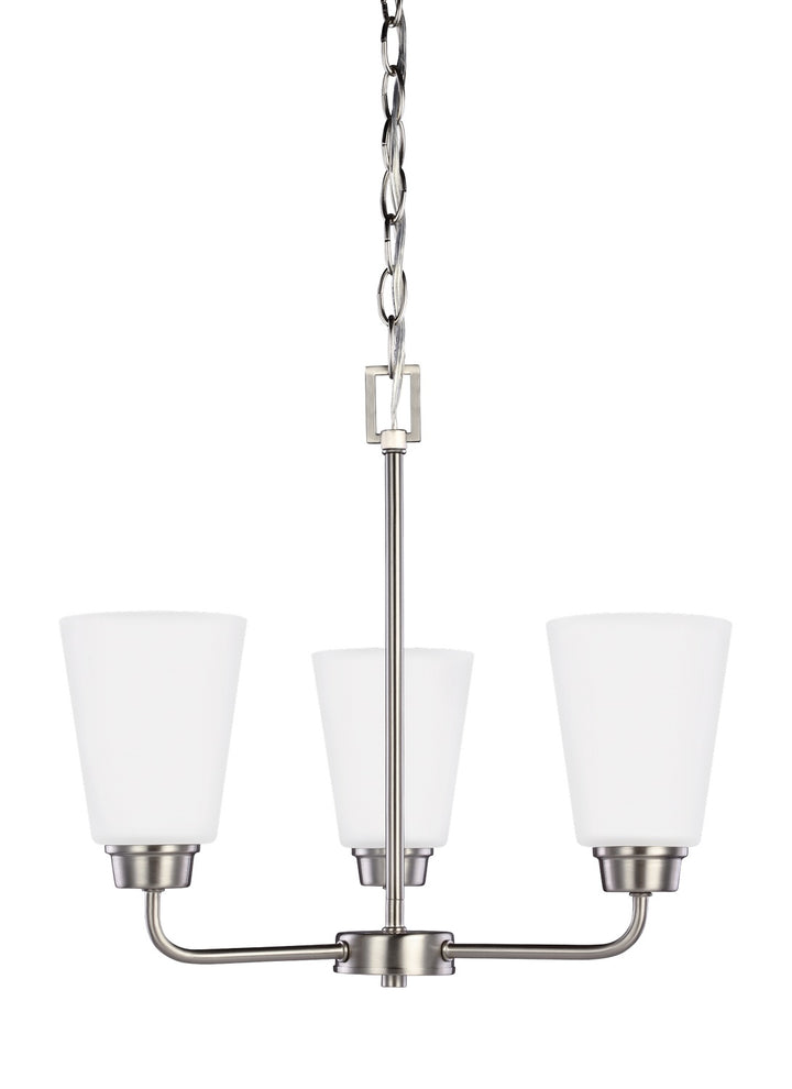 Generation Lighting Canada - 3115203-962 - Three Light Chandelier - Kerrville - Brushed Nickel