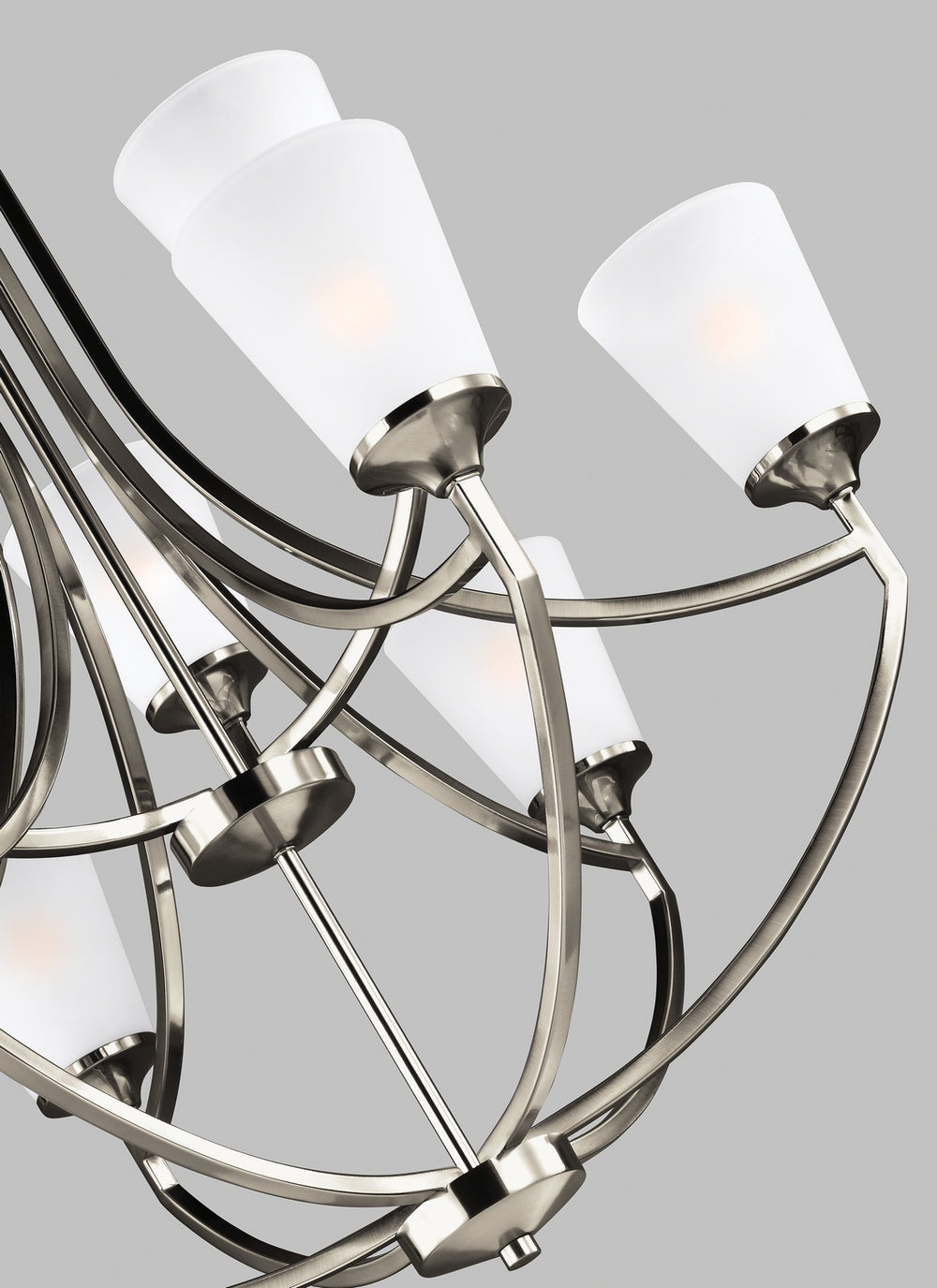 Generation Lighting Canada - 3124509-962 - Nine Light Chandelier - Hanford - Brushed Nickel