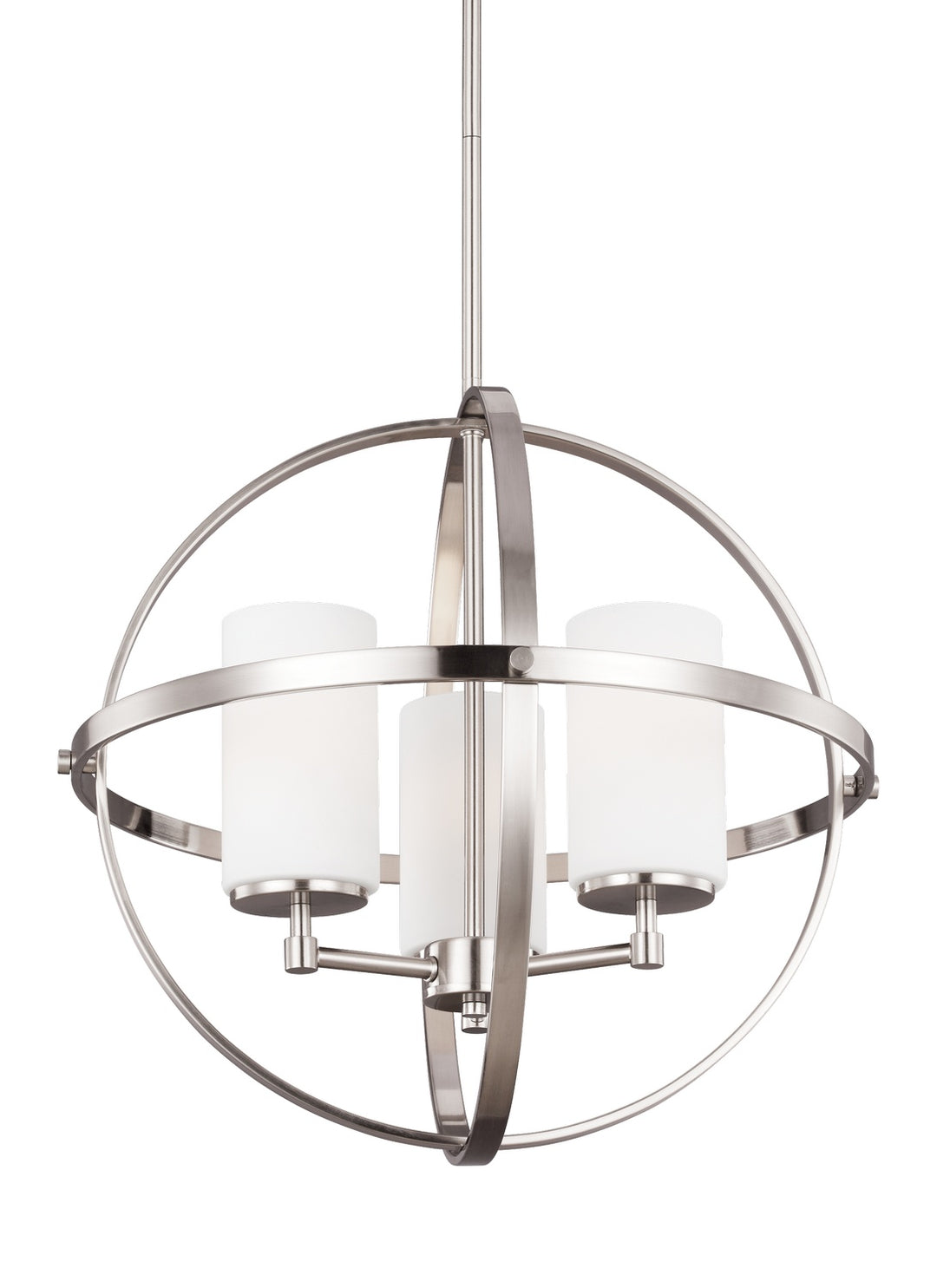 Generation Lighting Canada - 3124603-962 - Three Light Chandelier - Alturas - Brushed Nickel