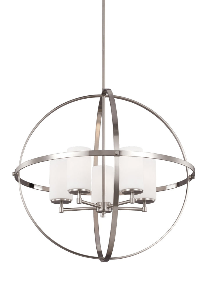 Generation Lighting Canada - 3124605-962 - Five Light Chandelier - Alturas - Brushed Nickel