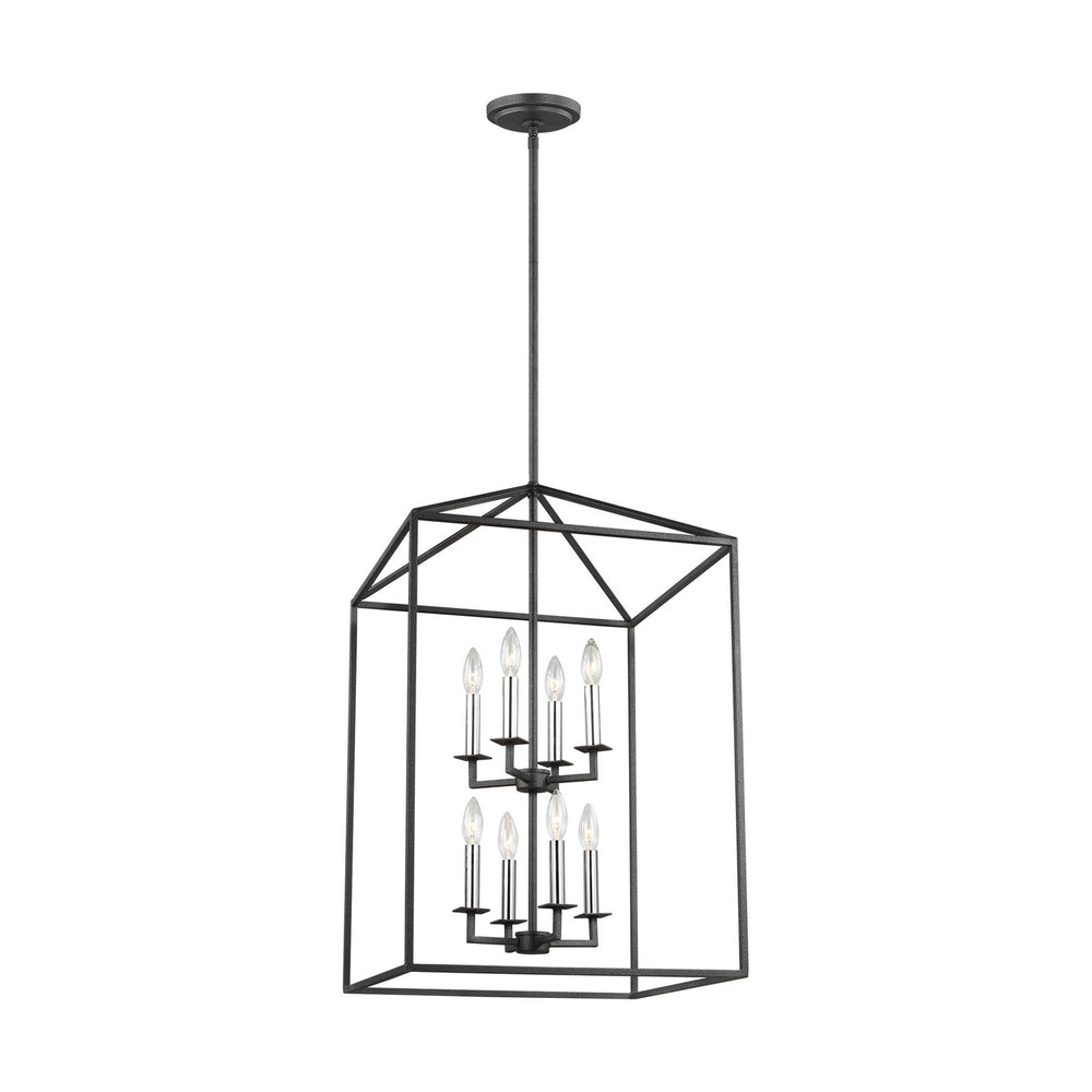 Generation Lighting Canada - 5115008-112 - Eight Light Hall / Foyer - Perryton - Midnight Black