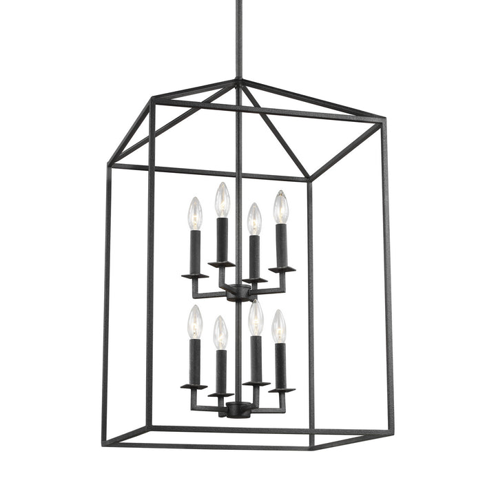 Generation Lighting Canada - 5115008-112 - Eight Light Hall / Foyer - Perryton - Midnight Black