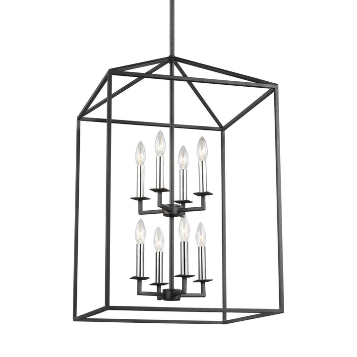 Generation Lighting Canada - 5115008-112 - Eight Light Hall / Foyer - Perryton - Midnight Black