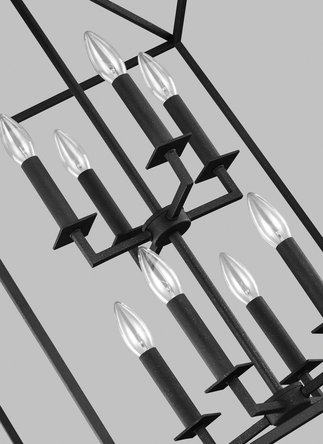 Generation Lighting Canada - 5115008-112 - Eight Light Hall / Foyer - Perryton - Midnight Black