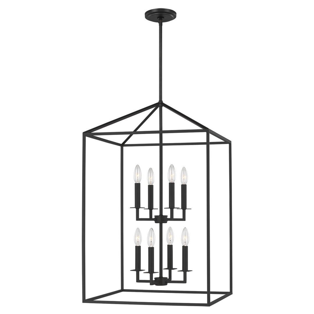 Generation Lighting Canada - 5115008-112 - Eight Light Hall / Foyer - Perryton - Midnight Black