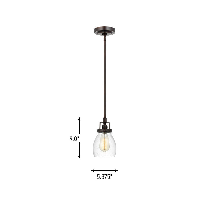 Generation Lighting Canada - 6114501-710 - One Light Mini-Pendant - Belton - Bronze